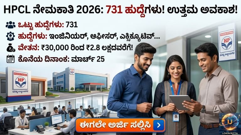 731 ಹುದ್ದೆಗಳ ಬೃಹತ್ ನೇಮಕಾತಿ – ₹60 ಲಕ್ಷ ವೇತನ! ಇಂದೇ ಅರ್ಜಿ ಸಲ್ಲಿಸಿ