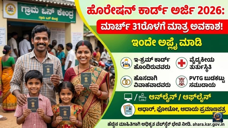 ಮಾರ್ಚ್ 31ರೊಳಗೆ ಮಾತ್ರ ಅವಕಾಶ! ಇಂದೇ ಅಪ್ಲೈ ಮಾಡಿ